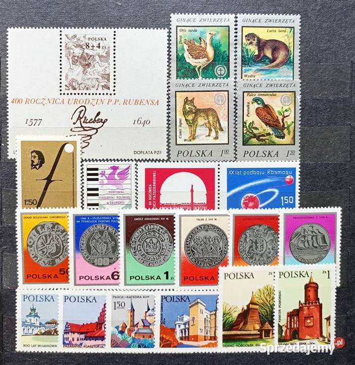Znaczki polskie 1977 czyste Leźnica Wielka-Osiedle