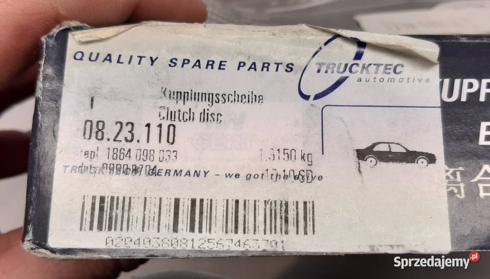 TARCZA SPRZĘGŁA TRUCKTEC BMW E34 E36 Z3 30 32 dolnośląskie Mielęcin