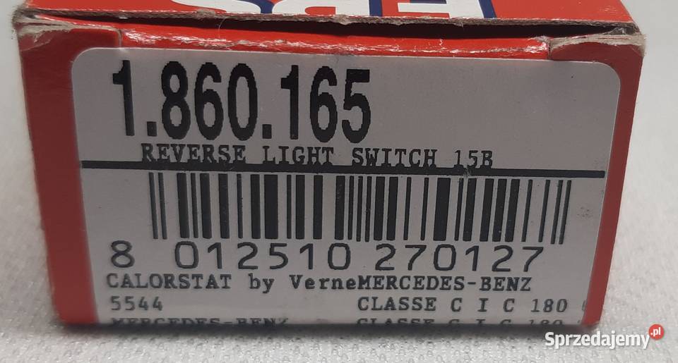 WŁĄCZNIK ŚWIATEŁ COFANIA MERCEDES W124 W202 W210 osobowe Mielęcin