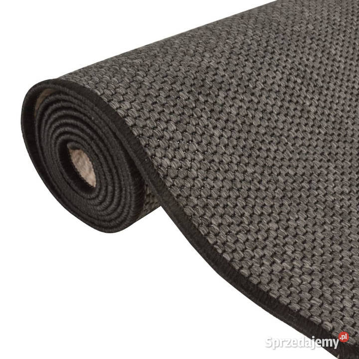 Chodnik stylizowany na sizal antracytowy 80x400