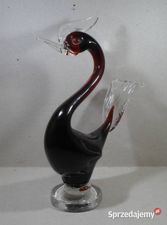 Figurynka Szklana Murano Żuraw 24 sprzedam