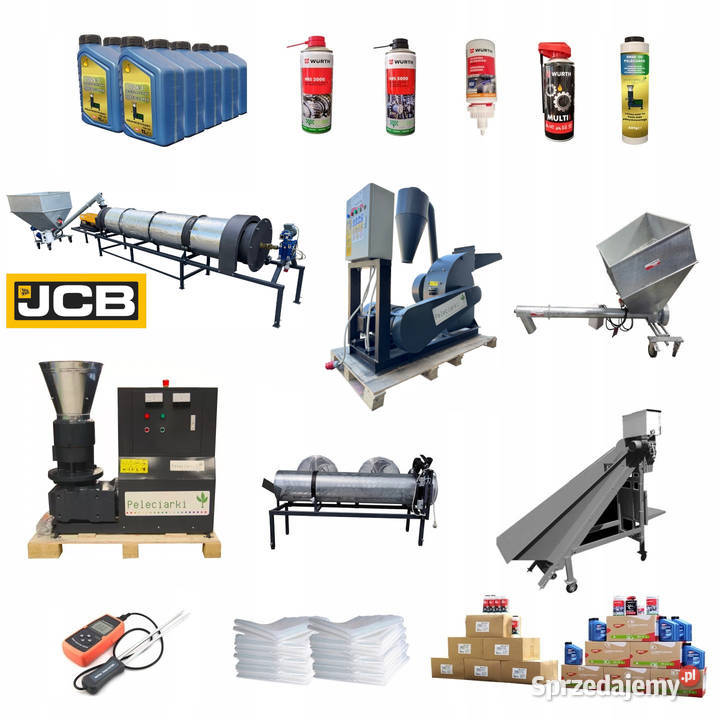 Super Linia do Peletu Granulat Suszarnia 2 JCB Rybnik sprzedam