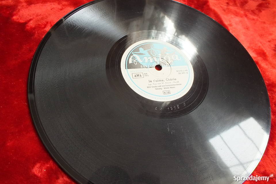 Płyta winylowa szelakowa niemiecka gruba i płyta winylowa Żary