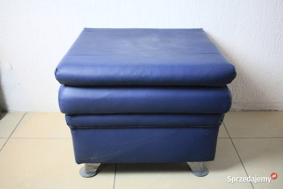Niebieska pufa 57x57x45 Pszczyna