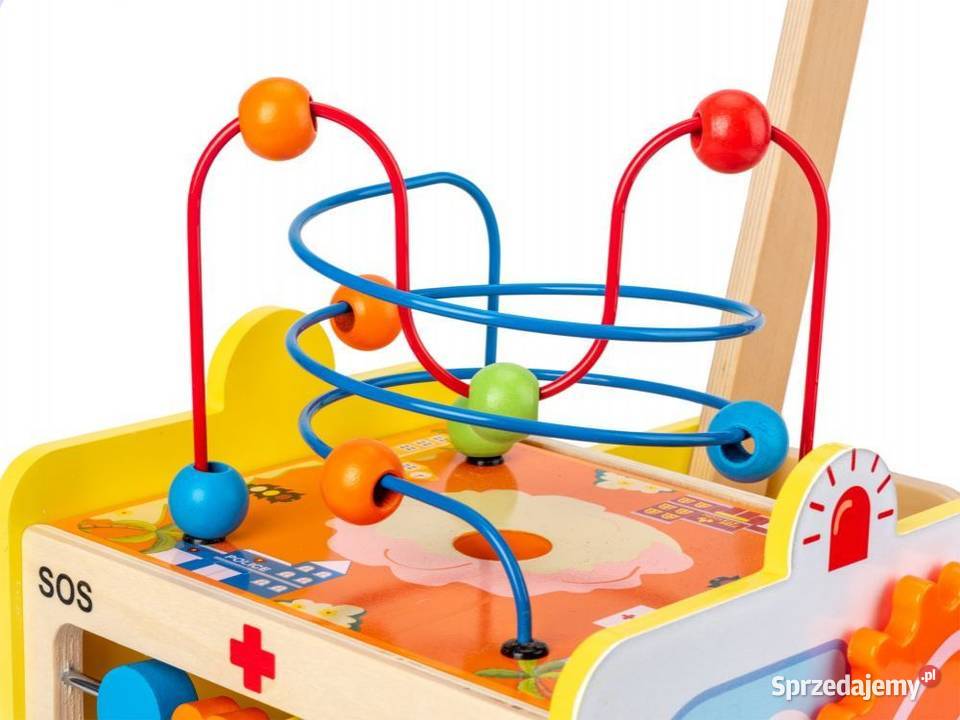 Drewniany pchacz edukacyjny 2w1 kostka klocki Bielsk Podlaski