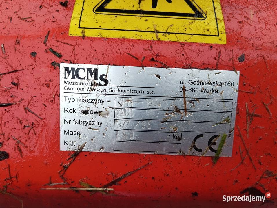 Kosiarka sadownicza Mulczer rotosan 18 m podkarpackie Kolbuszowa