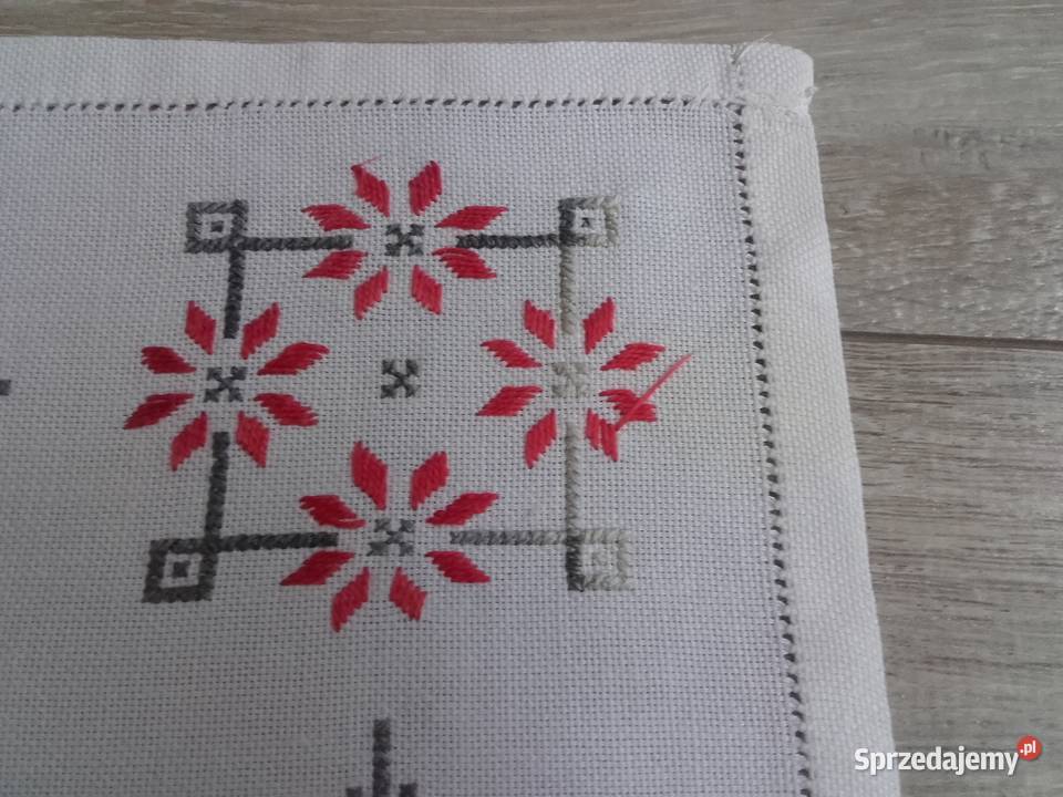 Obrus na stolik i serwetki biały Warszawa sprzedam