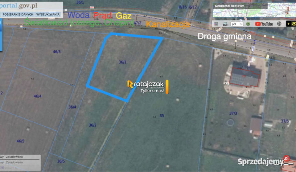 Działka 825m2 Parszczyce Łąkowa Grunty i działki