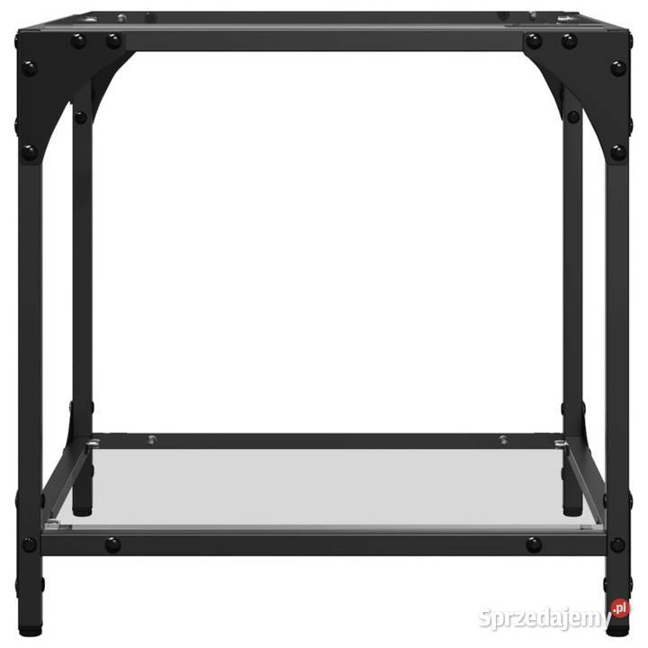 Stolik kawowy ze szklanym blatem 40x40x40 stal Warszawa sprzedam