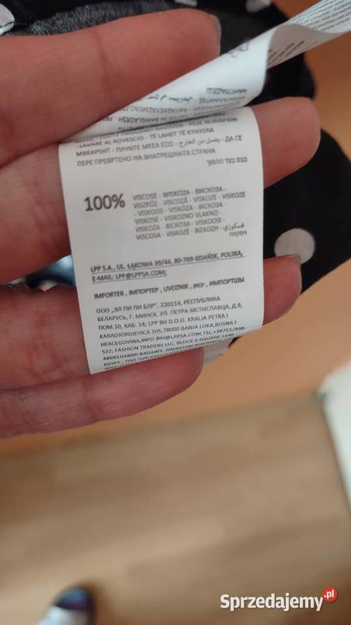 Sukienka w groszki Sinsay rozmiar XL Inny materiał małopolskie Olkusz sprzedam