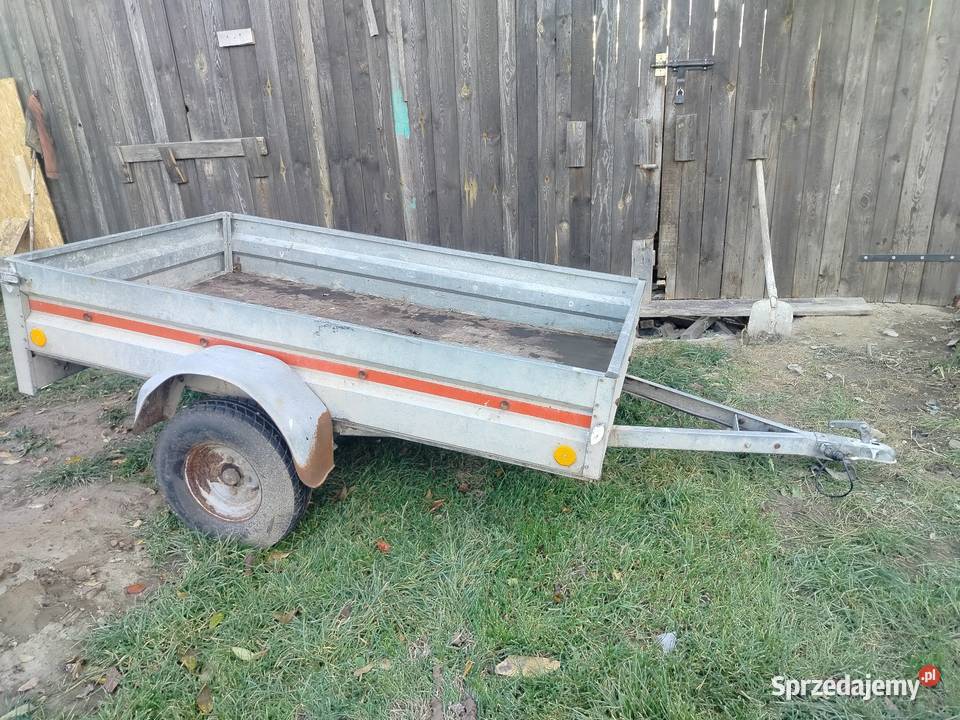 Przyczepka niemiecka aluminiowa Do samochodów osobowych Łopiennik Nadrzeczny