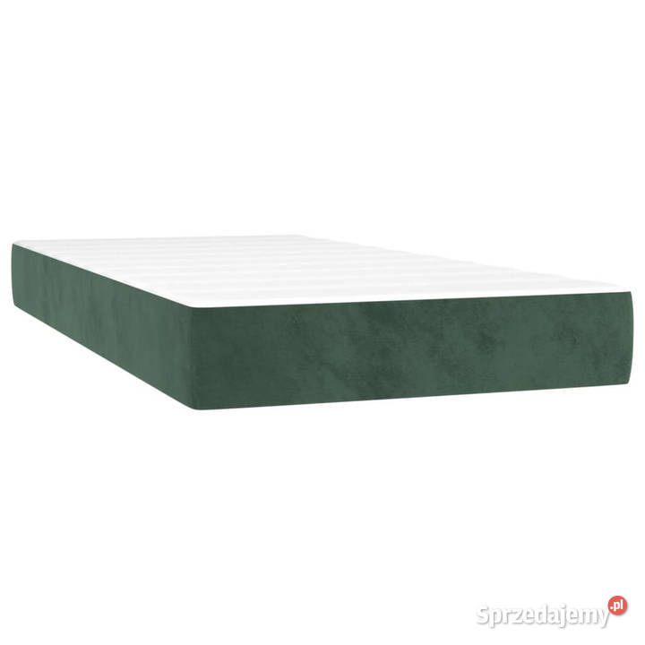 Łóżko kontynentalne z materacem i LED zielony 88cm mazowieckie