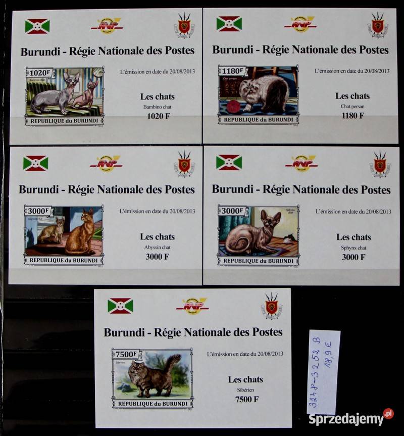 Burundi Filatelistyka Oborniki