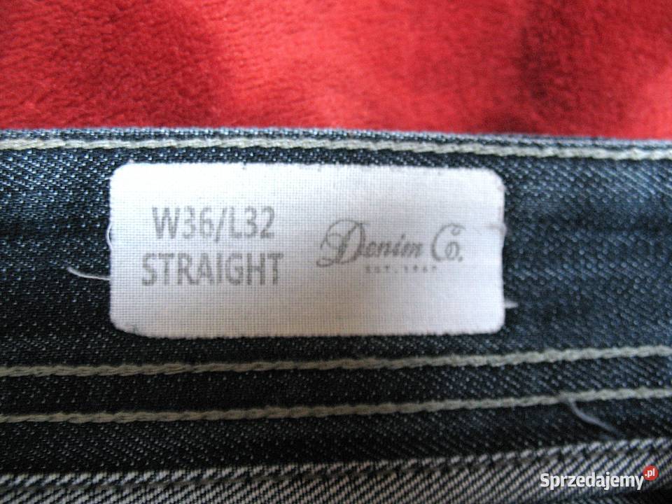 Spodnie dżinsy męskie W 36 L 32 pas 96 DNM 021 sprzedam