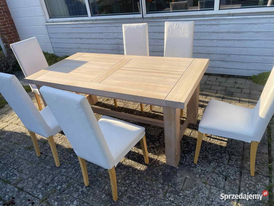 Stół dębowy masywny dokładki transport Garwolin sprzedam