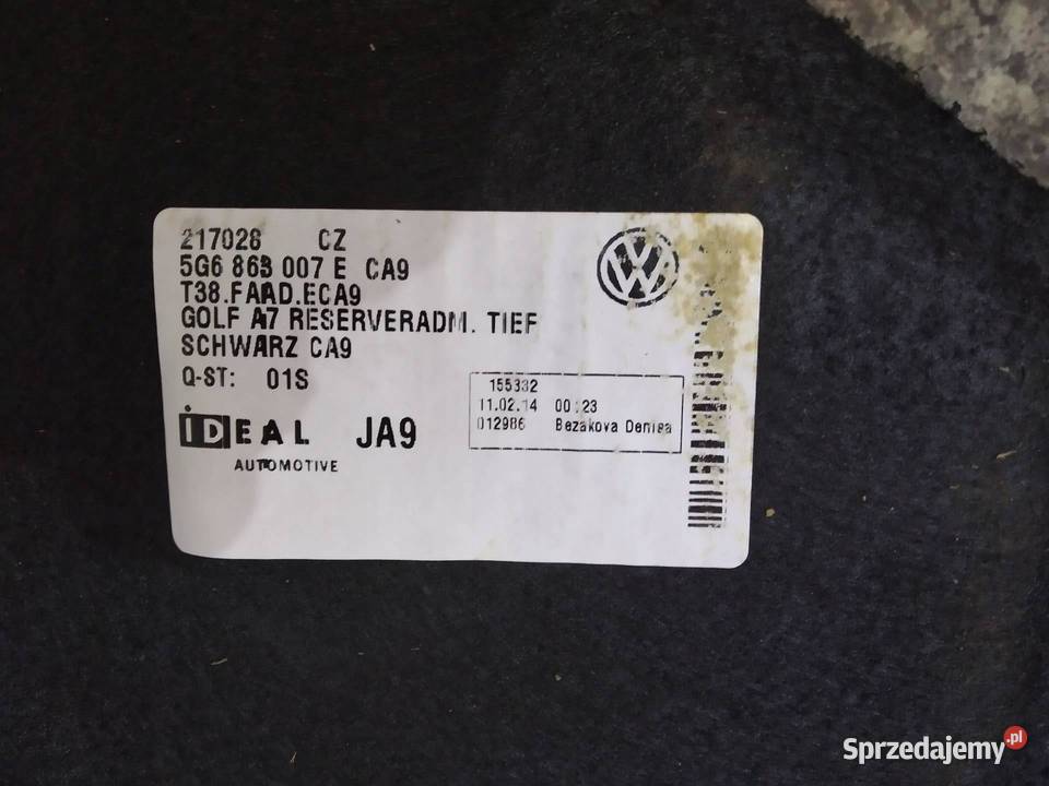 PODŁOGA BAGAŻNIKA DYWAN WYKŁADZINA KPL WNĘKA HB osobowe Tapicerki samochodowe świętokrzyskie