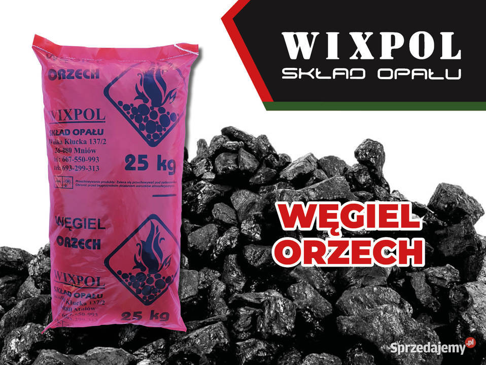 Skład Opału WIXPOL Węgiel Orzech Workowany 25 Mniów