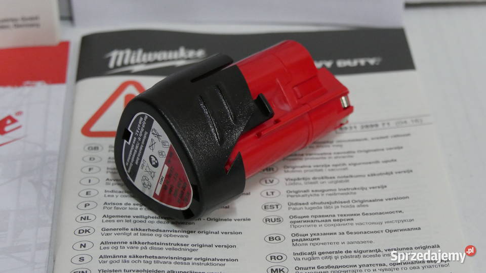 MILWAUKEE akumulator 12v 2Ah bateria klucz pila Baszkówka sprzedam