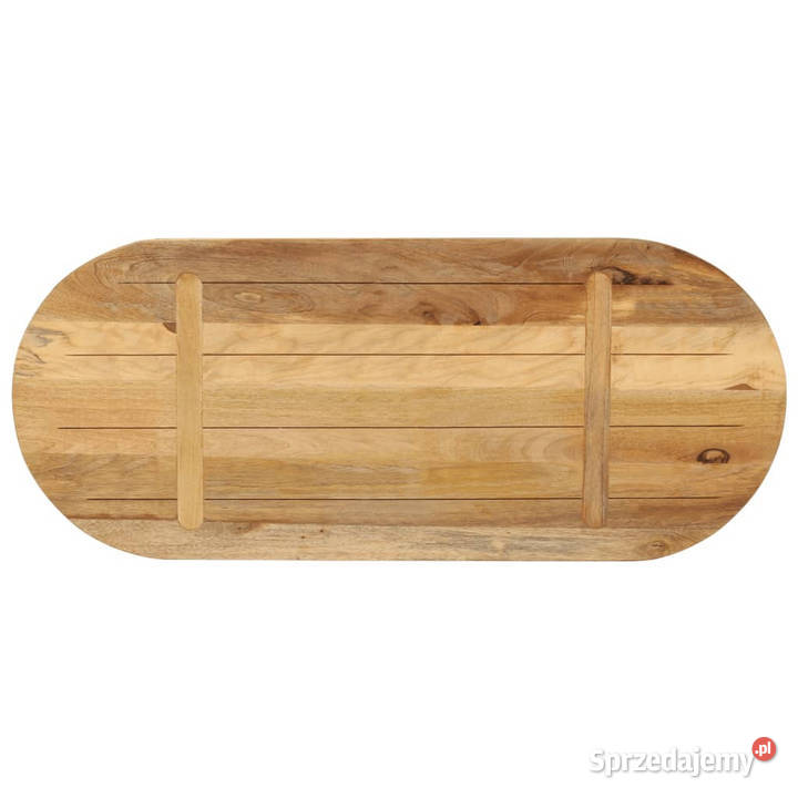 Blat stołu 80x40x38 owalny surowe drewno mango Warszawa