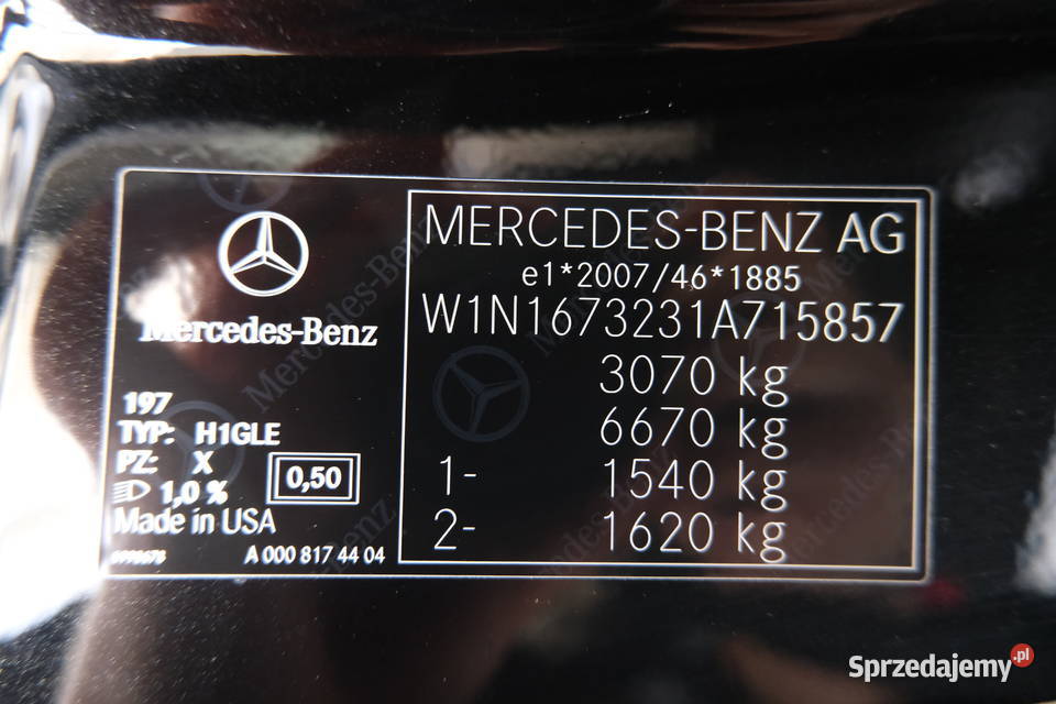 MERCEDESBENZ GLE 400 D 4MATIC 2022 292500 ccm Warszawa