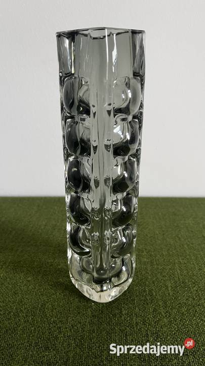 Szklany wazon bubble Porcelana i szkło małopolskie Nowy Sącz