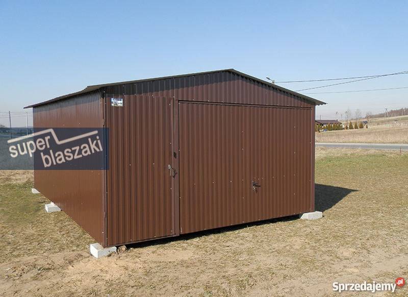Garaż blaszany 4x6 8017 wzmocnione garaże Radom