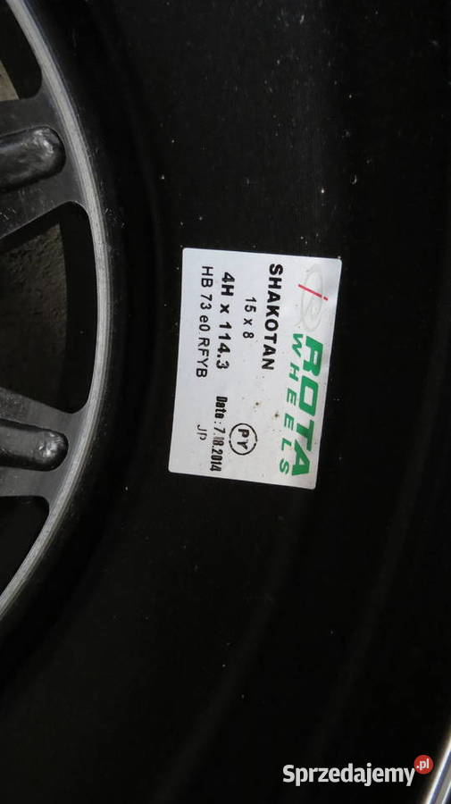 Felgi Rota bm8 R15x8 4x1143 z oponami Falken Koła i felgi małopolskie Lipnica Górna