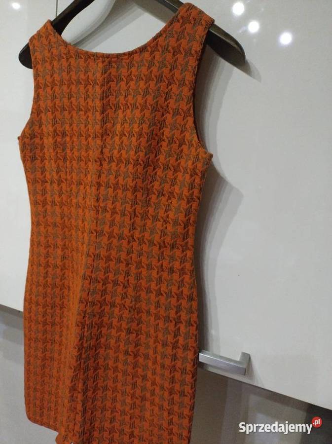 Sukienka prancezka w kolorze pomarańczowym Inny wzór Lublin