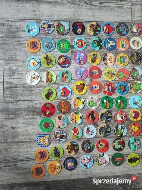 Zestaw 84 krążków tazos żetony Angry Birds