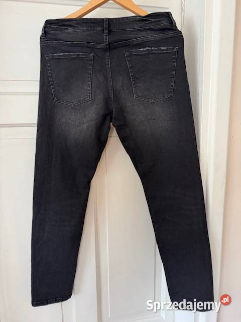 Jeansy męskie M czarne z przetarciami Getused śląskie Częstochowa
