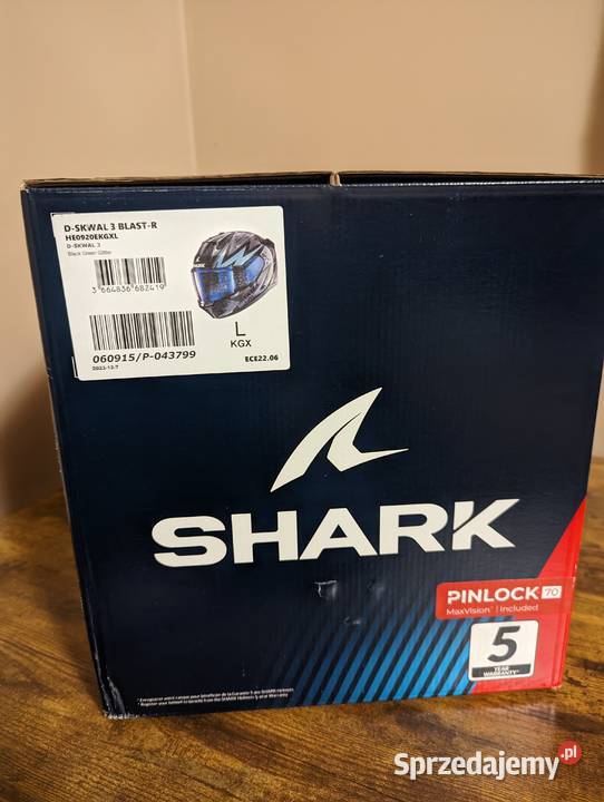 Kask motocyklowy Shark DSkwal 3 BlastR Żółkiewka-Osada sprzedam