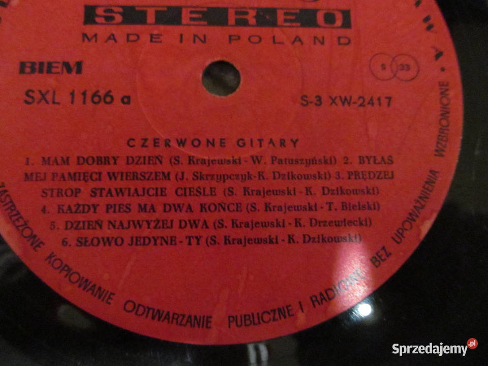 Czerwone Gitary Rytm ziemi Mam dzień płyta winyl Lublin sprzedam