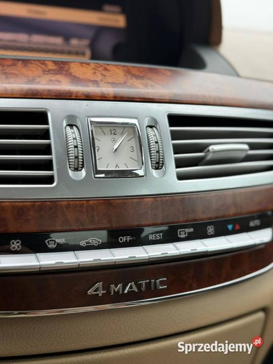 Mercedes S 320 4 MATIC Salon ZAMIANA światła do jazdy dziennej Klasa S Poznań