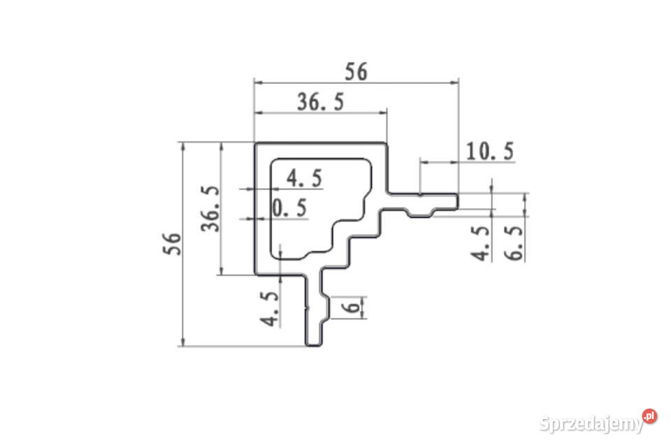 LISTWA WYKOŃCZENIOWA NAROŻNA DO LAMELI SEQO wielkopolskie Ostrzeszów sprzedam