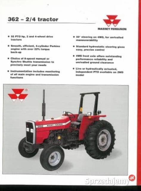 Katalog części MF 362 MF362 Szamotuły