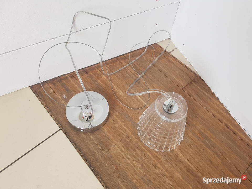 Lampa wisząca STOŻEK SZKŁO mała fajna stół