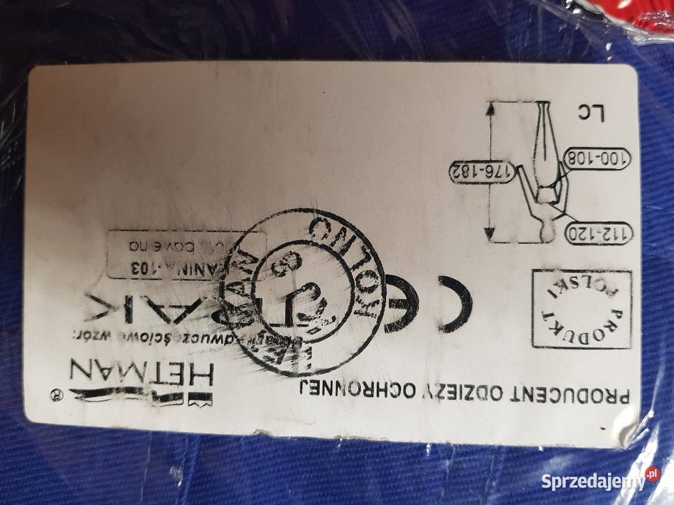 Ubranie robocze Hetman Nowe Rozmiar Lc Łuków