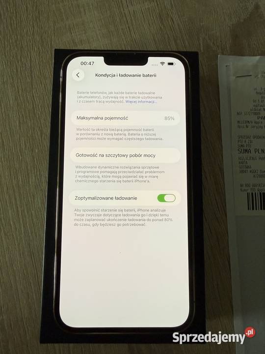 iPhone 13 Pro 256GB Gold FV Idealny Oryg Bateria