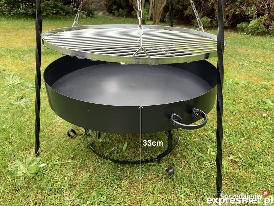 Grill ogrodowy Trójnóg z korbką KUTY PALENISKO Grille i wędzarnie Warszawa sprzedam