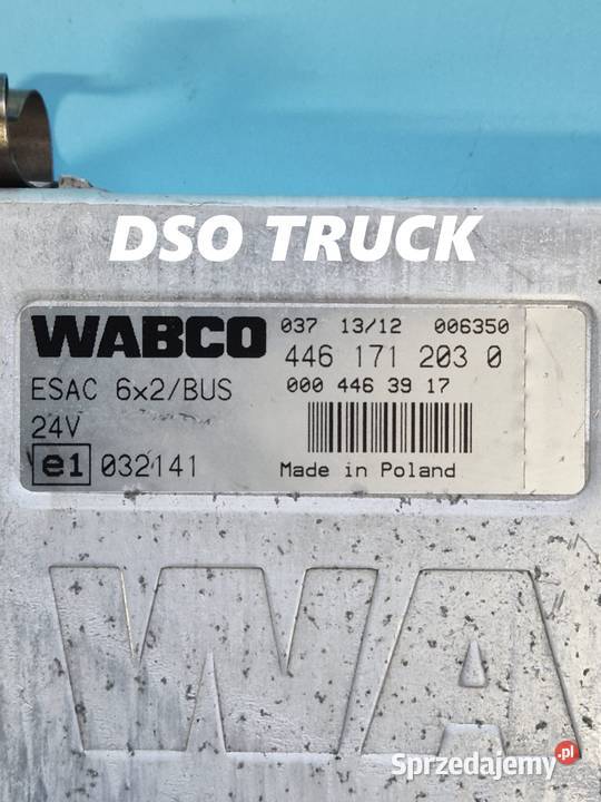 Sterownik Kaseta ESAC 6X4 0004463917 WABCO ciężarowe świętokrzyskie Zawichost