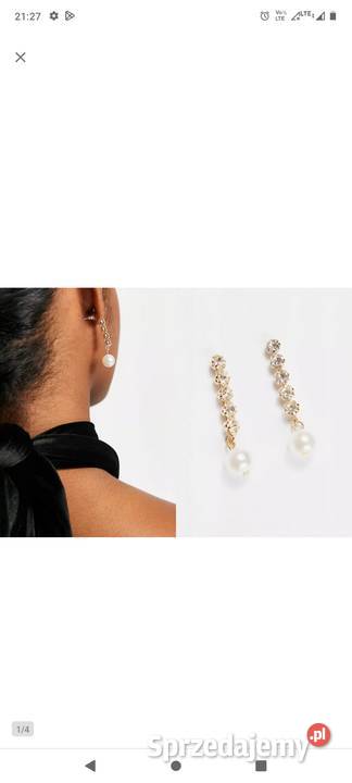Bogato zdobione kolczyki ślubne z Londynu NOWE małopolskie Kraków sprzedam