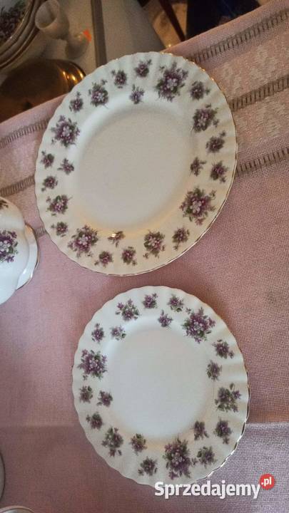 TalerzykRoyal Albert Sweet Violets Słodkie Porcelana i szkło Gdańsk