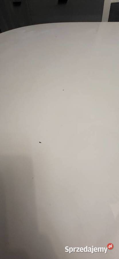 Stól rozkladany 100x400 bialy z 10 krzesłami Dębica