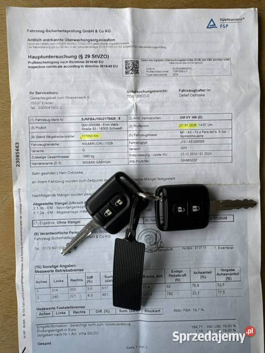 Nissan Qashqai zachodniopomorskie Szczecin