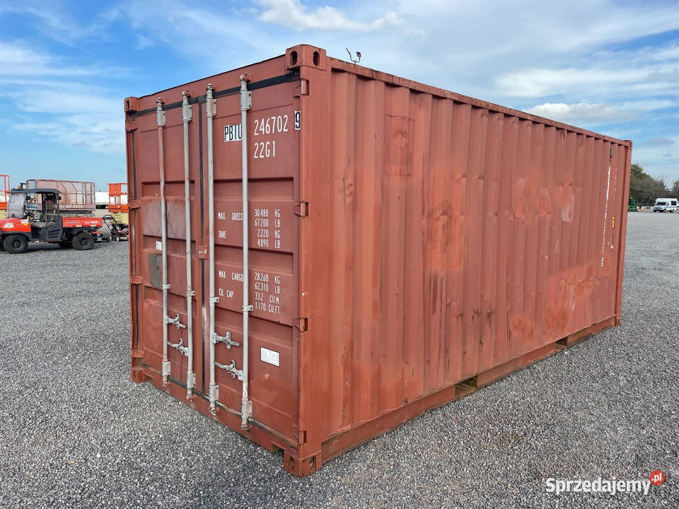 Kontener morski magazynowy 20DV 6 metrowy Magazynowanie Trzebnica