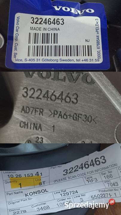 VOLVO XC60 II ŚLIZG MOCOWANIE UCHWYT CZUJNIKA osobowe wielkopolskie