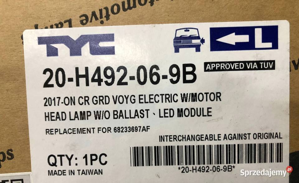 Chrysler Pacifica 20162020 Reflektor lampa Skarżysko-Kamienna