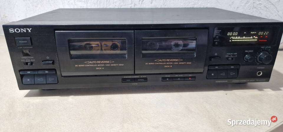 Magnetofon catette deck SONY TCWR465 TC WR 465 Elektronika wielkopolskie Międzychód