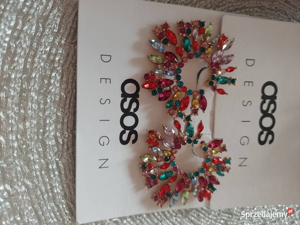 ASOS Bogato zdobione kolczyki wieczorowe z