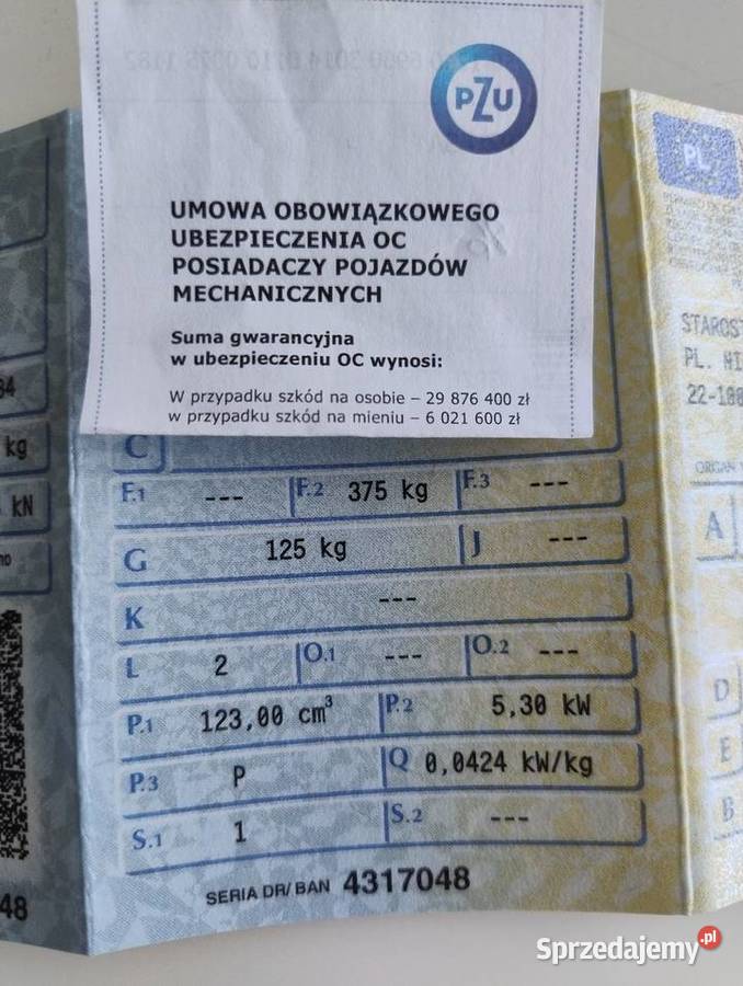 WSK Sam trzykołowy ZAREJESTROWANY Chełm sprzedam